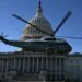 В США задержали обнаженного по пояс мужчину, который направил лазер на вертолет Трампа
