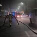 У Києві з вечора гасять масштабну пожежу в багатоповерхівці на Печерську: кадри з місця події