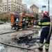 На Хрещатику біля КМДА підпалили шини: підозрюваного затримали