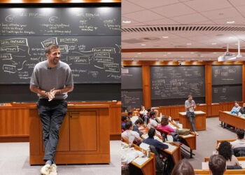 ФОТО. Легенда футбола выступил в Гарварде. О чем рассказывал студентам?