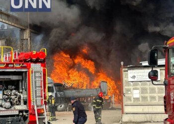 Масштабна пожежа на Набережній-Корчуватській у Києві охопила сотні квадратних метрів сміття