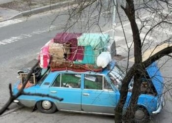 Кури, пес та й все життя в одному авто – у столиці поліцейські допомогли 70-річному переселенцю