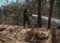 В Чернобыльской зоне уже почти неделю тушат пожар, возникший в результате падения БПЛА