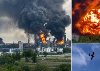Украинские дроны прорвали ПВО Москвы и второй раз за неделю ударили по НПЗ: видео