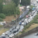 Поліція на дорогах: в Києві перекинулась автівка під час зливи, – ФОТО