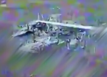 ЗСУ оприлюднили відео палаючих уламків збитого російського Су-35