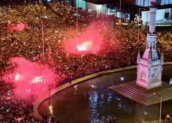 Вболівальники в Мадриді святкували всю ніч після перемоги Іспанії на ЧС-2026