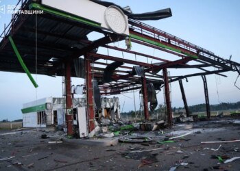 Ночная атака на Полтавскую область: под обстрел попали четыре заправки. ФОТО