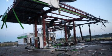 Ночная атака на Полтавскую область: под обстрел попали четыре заправки. ФОТО