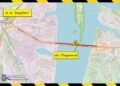 Готуємося до заторів: на Південному мосту в Києві на три дні частково обмежать рух
