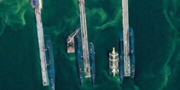 Россия прячет подводные лодки под сетками даже за тысячи километров от фронта