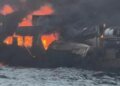 В Чёрном море после атаки дрона загорелся контейнеровоз
