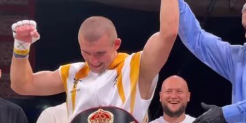 Хижняк здобув перший титул у професійному боксі на вечорі Усика у Львові