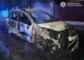 Підпал серед житлових будинків: у Києві молодик знищив автомобіль