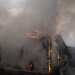 Удар по Оболони: в Киеве горели автомобили, пострадал человек. ФОТО