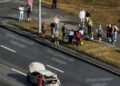 Прямо на проїжджу частину: у Києві впали уламки БпЛА: є постраждалі