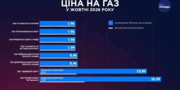 Тарифы на газ в октябре: сколько заплатят клиенты Нафтогаза и других поставщиков