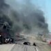 Пылающий тыл оккупантов: россиянин снял на ВИДЕО результаты охоты ВСУ на фуры снабжения противника