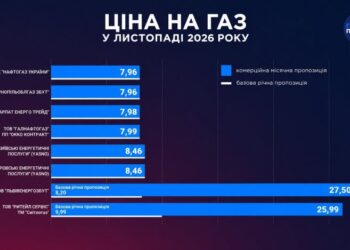 Цены на газ в ноябре: месячные тарифы подорожали, разница достигает почти 3,5 раза